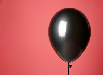 3d black balloon 
