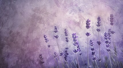 A soothing mist and lavender textured background, evoking tranquility and gentleness.