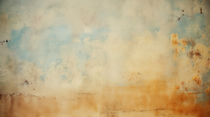 Fototapeta na wymiar Grunge vintage background with blue and rust textures on old wall surface