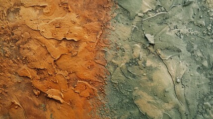 An earthy olive and terracotta textured background, symbolizing stability and warmth.