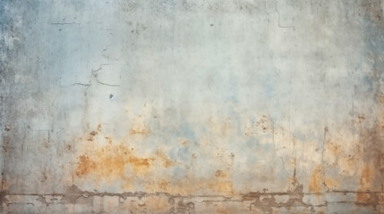Vintage blue and rust-colored wall background with texture