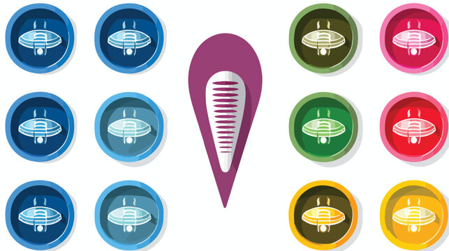 Condom icon flat. Simple vector symbol and bonus icon