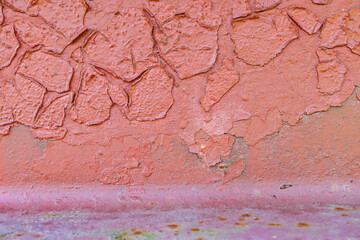Peeling paint rusting metal rough texture