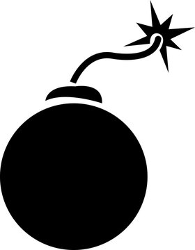 recommend clip art: Bomb icon, vector. Flat design style. bomb icon isolated on transparent background, bomb icons graphic design symbols. Trendy flat explosion ui sign design. graphic pictogram for web site,