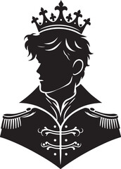 Prince Silhouette vector Illustration
