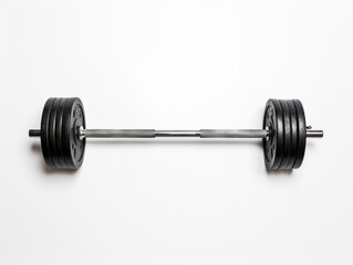 barbell isolated on transparent background, transparency image, removed background