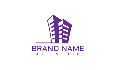 Fototapeta premium bodern abrtract bulding for real estate logo company