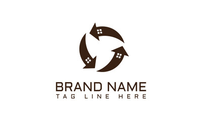 bodern abrtract bulding for real estate logo company