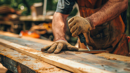 A Carpenter Collaborating with architects, contractors, and other tradespeople to coordinate construction projects