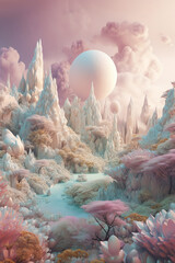 Pastel Dreamscapes, an Ethereal Landscape V2
