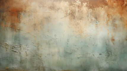 Old distressed blue background with peeling paint texture