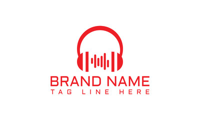 Music connecting the world logo logotype vector icon