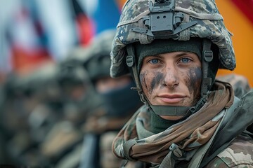 Close Up of Person Wearing Helmet