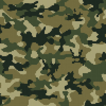 
pixel illustration camouflage vector texture, fashion design, street and army background