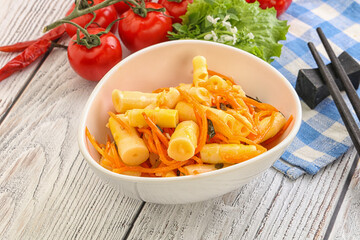 Korean food - pickled bamboo stalks