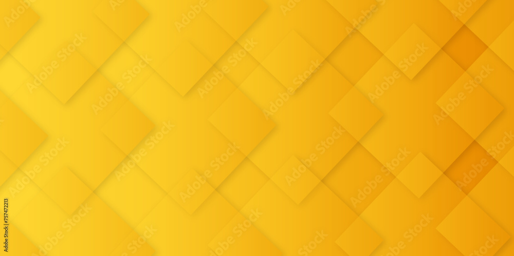 Poster abstract modern orange, yellow pattern geometric luxury gradient line background random square shape