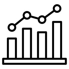 Bar Graph Icon Element For Design