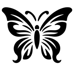 black and white butterfly tattoo