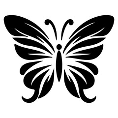 black and white butterfly tattoo