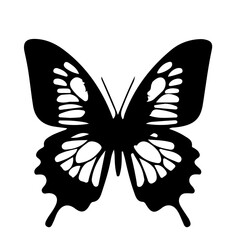 black and white butterfly tattoo