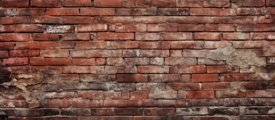 A closeup photo of a brown brick wall showcasing the intricate pattern of brickwork. The composite material gives a peachy hue, resembling wood grain