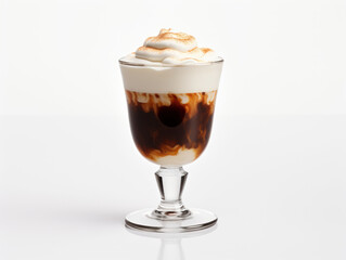 irish coffee isolated on transparent background, transparency image, removed background