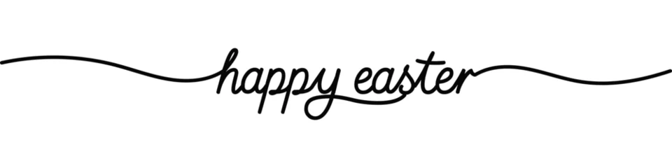 Foto op Plexiglas Happy easter letter calligraphy banner . EPS 10 © Quirk Craft Studio