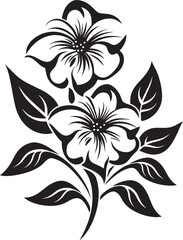Petals in Progress Evolving Blooms in Vector Black Logo Icon Ethereal Elegance Graceful Flower Vector Black Logo Design