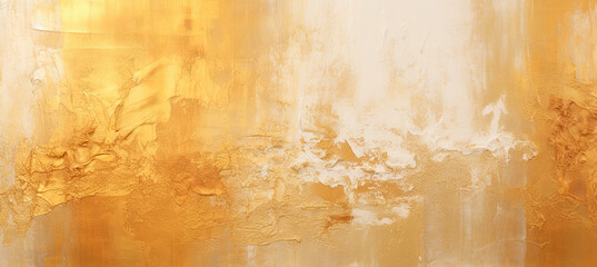 Fototapeta premium Abstract painting background. Gold. Oil paint with a high textured texture