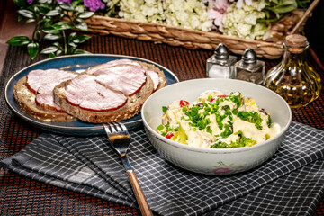 Healthy broccoli salad.