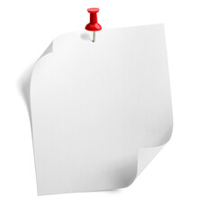 paper message note reminder blank background office business push pin thumbtack clip needle pushpin