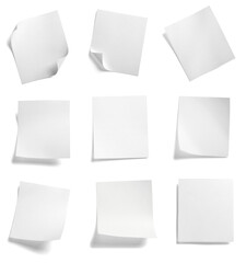 paper message note reminder blank background office business white empty page label tag - 757483049