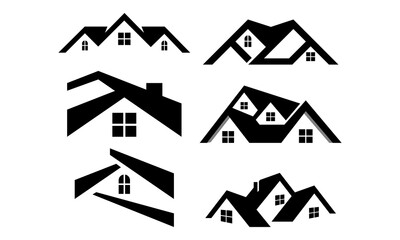 set home building logo template