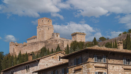 Festung Rocca Maggiore ober der Altstadt von Assisi