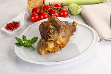 Baked Lamb shank with bone