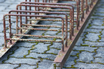alter Fahrradständer aus Metall