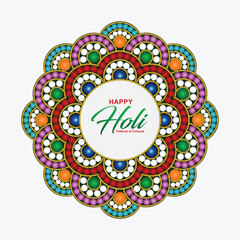 Vector Illustration of Happy Holi Festival of Colors