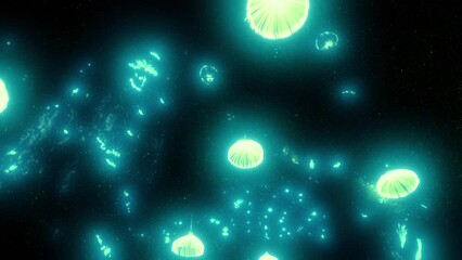 Walking Under Glowing Nature Display POV
- Powered by Adobe