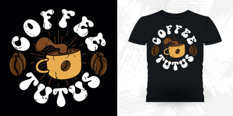 Coffee Lover Funny Dancing Gift Retro Vintage Ballerina Ballet Dance T-shirt Design