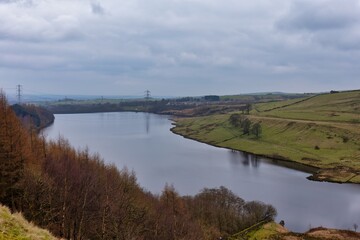 view of the river in the countryside