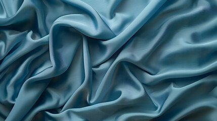 Fototapeta premium An artistic depiction of a rich, blue fabric with soft highlights that create a sense of depth and movement