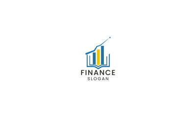 Sleek icon symbolizing financial expertise, reliability, and growth in a contemporary vector illustration logo design.