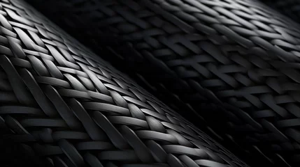 Foto op Plexiglas Ultra-realistic 8K image, Carbon fiber weave texture сreated with Generative Ai © Andrii Yablonskyi