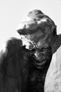 Naked Man sculpture called el Zulo in Cartagena city