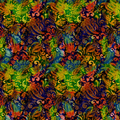 Colorful summer fashion print designs.Textile print design.Textile illustration.Fractal colorful pattern.Print pattern illustration.New season fabric print.Textile fashion pattern.Abstract pattern.	
