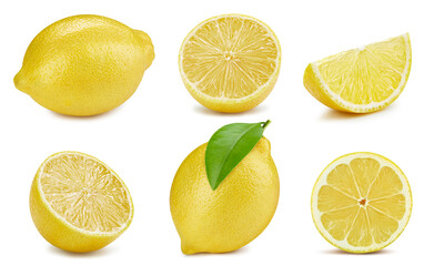 Fresh organic lemon isolated - 757505421