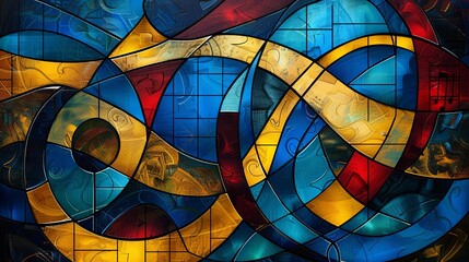 Fototapeta premium An abstract digital wallpaper with dynamic waves , perfect for creative backdrops.