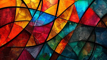 A vibrant and colorful abstract mosaic glass texture background, with a rich variety of hues and patterns.