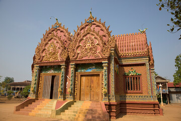 Wat Khanchey Kampong Cambodia sunny winter day