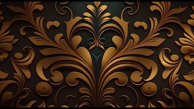 Vintage Classical Background Pattern. Generative AI